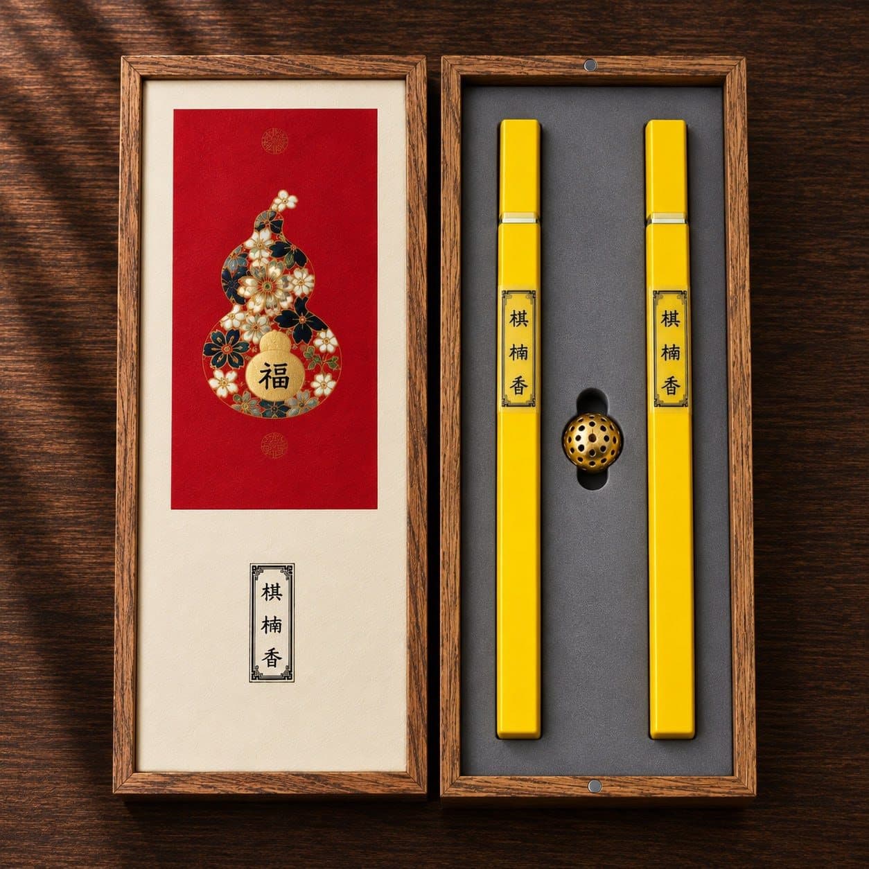 棋楠線香禮盒（雙管）C