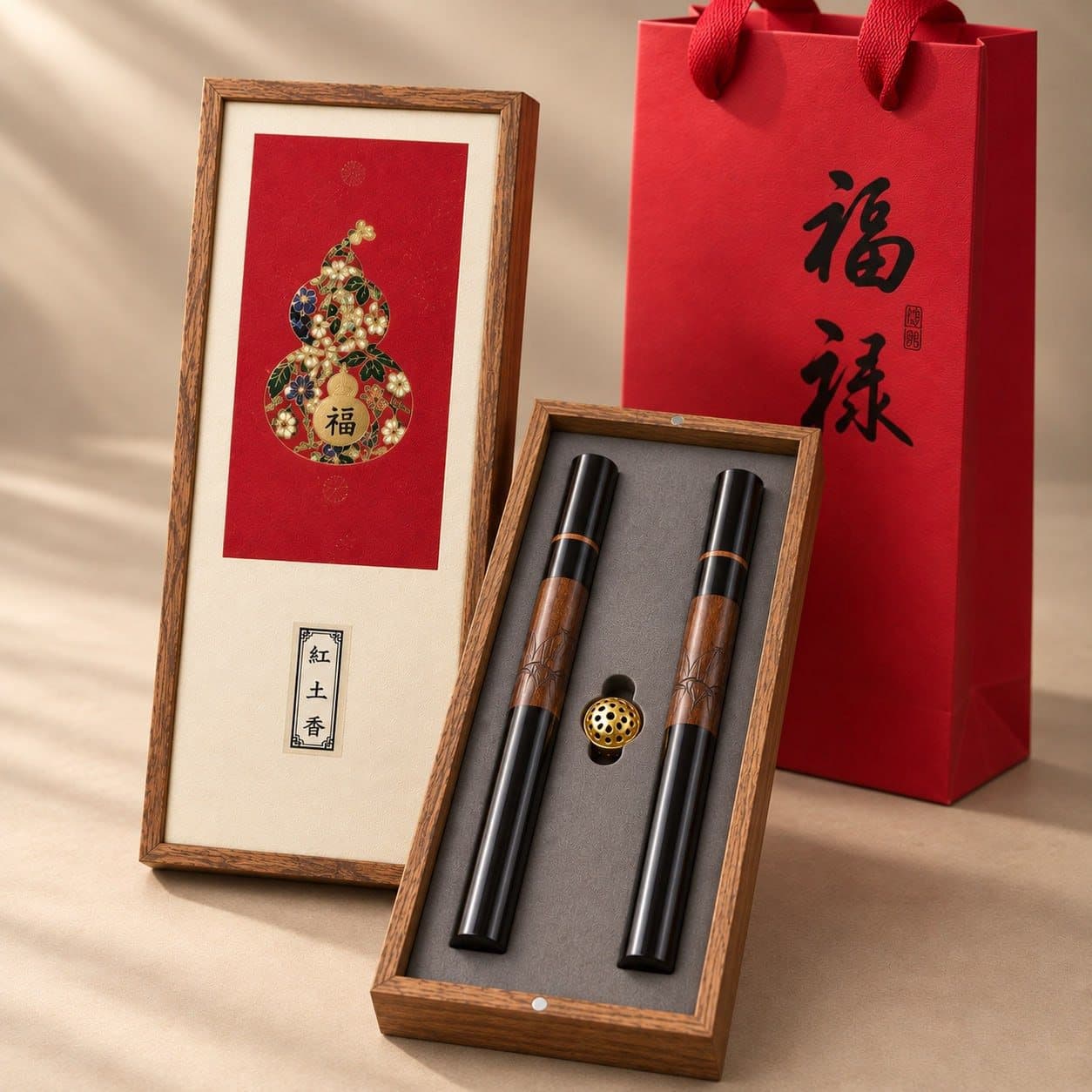 紅土線香禮盒（雙管）
