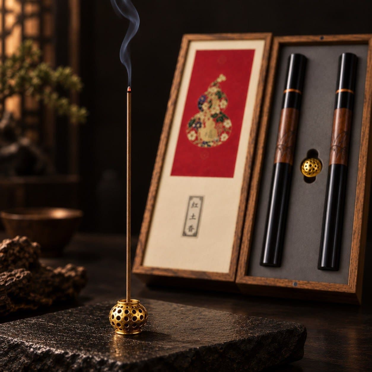 紅土線香禮盒（雙管）